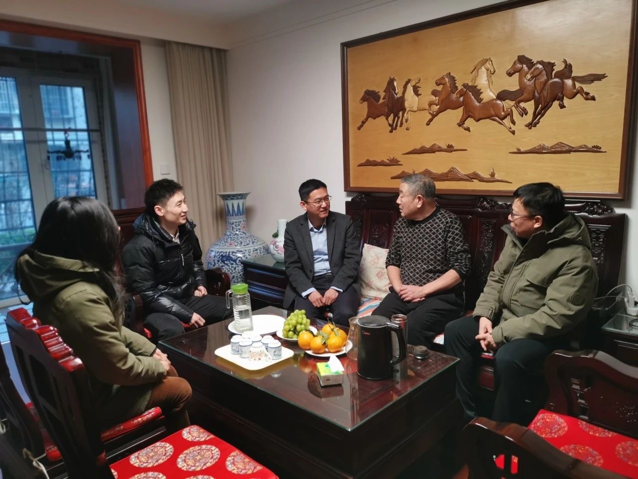 津投資本領(lǐng)導班子成員開展春節(jié)前走訪慰問活動